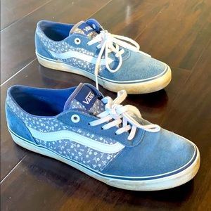 Suede floral old skool Vans